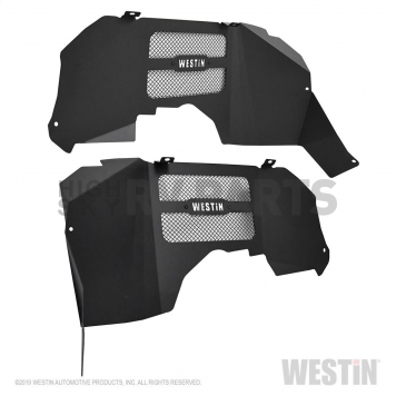 Westin Automotive Fender Well Liner Steel Black - Front Set Of 2 - 62-11025-2
