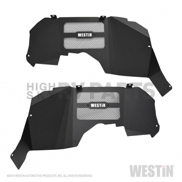Westin Automotive Fender Well Liner Steel Black - Front Set Of 2 - 62-11025-7