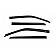 Auto Ventshade (AVS) Rainguard - Black Matte ABS Thermoplastic Set Of 4 - 774044