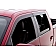 Auto Ventshade (AVS) Rainguard - Black Matte ABS Thermoplastic Set Of 4 - 774044