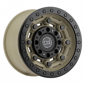 Black Rhino Wheel Garrison - 17 x 8.5 Desert Sand With Black Lip - 1785GAR006140D12