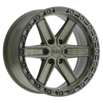 Black Rhino Wheel Henderson - 17 x 9 Olive Green With Black Lip And Bolts - 1790HDS126140N12