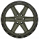 Black Rhino Wheel Henderson - 17 x 9 Olive Green With Black Lip And Bolts - 1790HDS126140N12