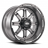 Grid Wheel GD10 - 20 x 9 Anthracite Gray With Black Lip - GD1020090237A0006