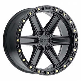 Black Rhino Wheel Henderson - 17 x 9 Black With Brass Bolts - 1790HDS-26140B12