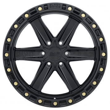 Black Rhino Wheel Henderson - 17 x 9 Black With Brass Bolts - 1790HDS-26140B12-2