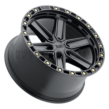 Black Rhino Wheel Henderson - 17 x 9 Black With Brass Bolts - 1790HDS-26140B12-3