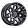 Black Rhino Wheel Ridge - 17 x 8.5 Black - 1785RDG006140M12