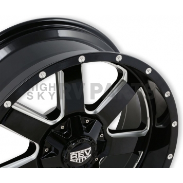 REV Wheel Offroad 885 - 20 x 9 Black With Natural Accents - 885M-2903512-3