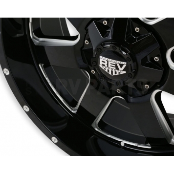 REV Wheel Offroad 885 - 20 x 9 Black With Natural Accents - 885M-2903512-5