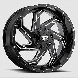 REV Wheel Offroad 885 - 20 x 12&nbsp;Black With Natural Accents - 895M-2123544