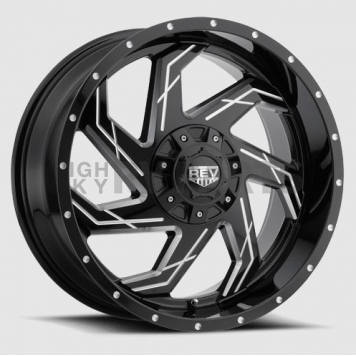 REV Wheel Offroad 885 - 20 x 12 Black With Natural Accents - 895M-2123544