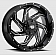REV Wheel Offroad 885 - 20 x 12 Black With Natural Accents - 895M-2123544