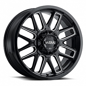 Ultra Wheel 231 Butcher - 18 x 9 Black With Natural Accents - 231-8935BM+12