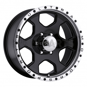 Ultra Wheel Rogue 175 - 17 x 8 Black With Diamond Cut Lip - 175-7883B