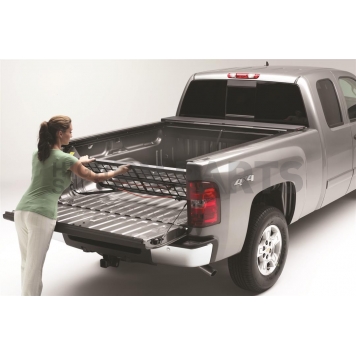 Roll-N-Lock Bed Cargo Divider Flip-Up Aluminum Black - CM456-6