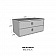 Westin Automotive Tool Box Underbed Polished Aluminum - HDD24