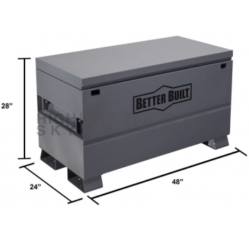 Better Built Company Tool Box - Job Site Steel Gray Powder Coated  - 2048BB-5