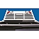 Go Industries Headache Rack Louvered Steel White Powder Coated - 623