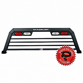 Magnum Truck Racks Headache Rack Louvered Aluminum Black Matte Powder Coated - 109L