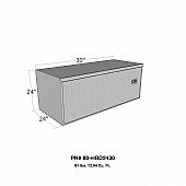 Westin Automotive Tool Box Underbed Polished Aluminum - HBD2430