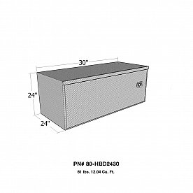 Westin Automotive Tool Box Underbed Polished Aluminum - HBD2430
