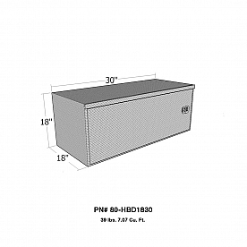 Westin Automotive Tool Box Underbed Polished Aluminum - HBD1830