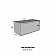 Westin Automotive Tool Box Underbed Polished Aluminum - HBD1824