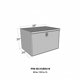 Westin Automotive Tool Box Underbed Polished Aluminum - HUB2418