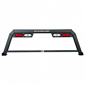Magnum Truck Racks Headache Rack Frame Only Aluminum Black Matte Powder Coated - 109LHP