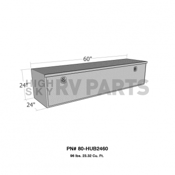 Westin Automotive Tool Box Underbed Polished Aluminum - HUB2460