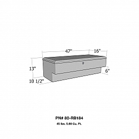 Westin Automotive Tool Box Side Mount Polished Aluminum - RB184