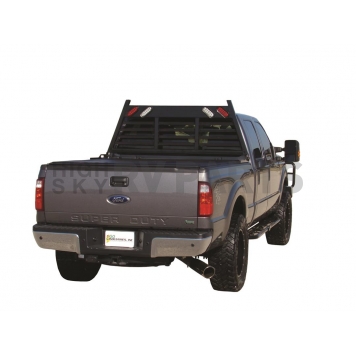Go Industries Headache Rack Louvered Steel Black Powder Coated - 623B
