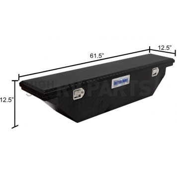 Better Built Company Tool Box - Crossover Aluminum Black Gloss Low Profile - 73210285-3
