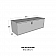 Westin Automotive Tool Box Underbed Polished Aluminum - HUB1836