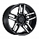 Black Rhino Wheel Mesa - 17 x 8.5 Black With Natural Face - 1785MSA-85127F71