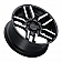 Black Rhino Wheel Mesa - 17 x 8.5 Black With Natural Face - 1785MSA-85127F71
