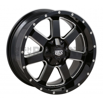 REV Wheel Offroad 885 - 17 x 9 Black With Natural Accents - 885M-7903212-2