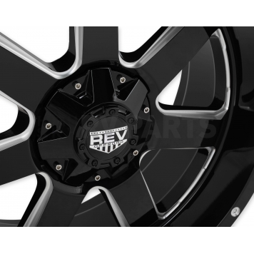REV Wheel Offroad 885 - 17 x 9 Black With Natural Accents - 885M-7903212-4