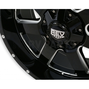REV Wheel Offroad 885 - 17 x 9 Black With Natural Accents - 885M-7903212-5
