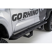 Go Rhino Running Board Black Textured Steel Stationary - 6341068720T
