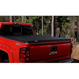 Lund International Tonneau Cover Hard Folding Black Matte Aluminum/ Vinyl - 969250