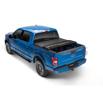 Lund International Tonneau Cover Hard Folding Black Matte Aluminum/ Vinyl - 969250-13