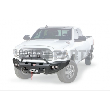 Warn Bumper Ascent Textured Steel Black - 104256-2