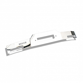 Westin Automotive Bumper Cover Plain Polished Silver Stainless Steel - Max Winch Mounting System - 4670100