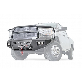 Warn Bumper Ascent 1-Piece Design Steel Black - 107002