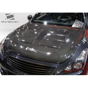Extreme Dimensions Hood - Primered Fiberglass Black - 104661