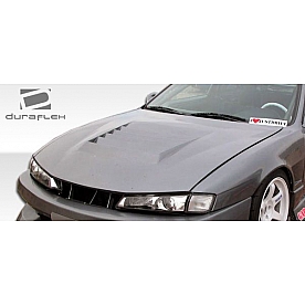 Extreme Dimensions Hood - Primered Fiberglass Black - 104240