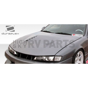 Extreme Dimensions Hood - Primered Fiberglass Black - 104240-1