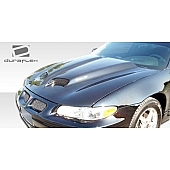 Extreme Dimensions Hood - Primered Fiberglass Black - 103475